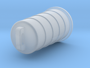Construction Barrel in Clear Ultra Fine Detail Plastic