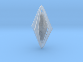 Rune Diamond in Clear Ultra Fine Detail Plastic