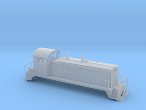 EMD SW7 Locomotive 00 Scale in Clear Ultra Fine Detail Plastic