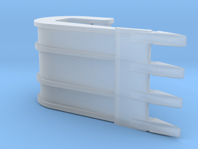 Cat 323 Pavement Bucket in Clear Ultra Fine Detail Plastic