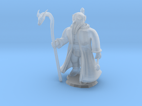 Dwarven Wizard in Clear Ultra Fine Detail Plastic