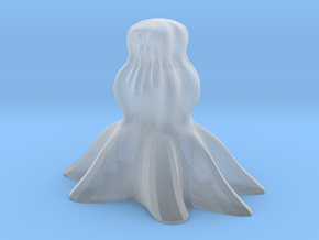 Cthulhu Snowman Ornament in Clear Ultra Fine Detail Plastic
