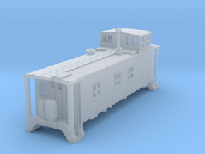 D&RGW Caboose 1400Series  in Clear Ultra Fine Detail Plastic