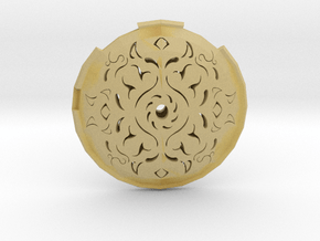Hollow Rune Medallion in Tan Fine Detail Plastic