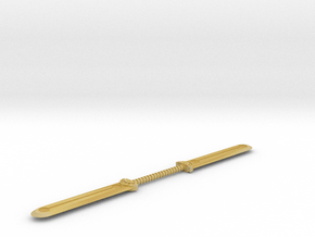Double Bladed Sword  in Tan Fine Detail Plastic