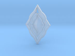  Diamond Pendant in Clear Ultra Fine Detail Plastic