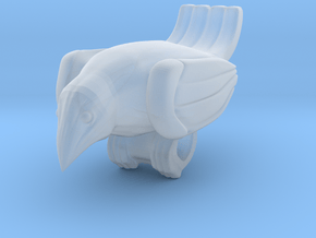 Bird Pendant  in Clear Ultra Fine Detail Plastic