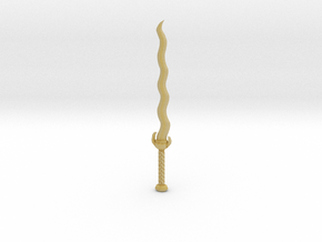Wazy Sword  in Tan Fine Detail Plastic