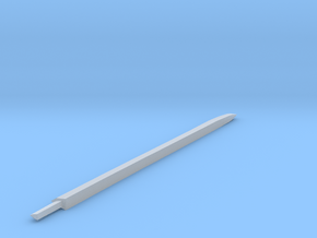Larger Katana blade in Clear Ultra Fine Detail Plastic