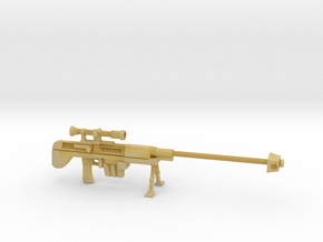 Miniature Sniper Rifle  in Tan Fine Detail Plastic
