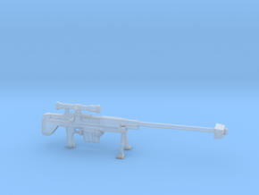 Miniature Sniper Rifle  in Clear Ultra Fine Detail Plastic