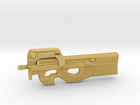 P90 gun  in Tan Fine Detail Plastic