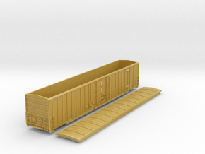 60-foot Gunderson Express boxcar Nscale 6040Series in Tan Fine Detail Plastic