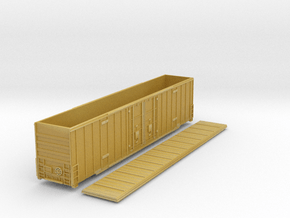 60-foot Excess Height Gunderson boxcar in Nscale in Tan Fine Detail Plastic