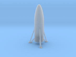 Starship Hopper Test Vehicle in 1:500  in Clear Ultra Fine Detail Plastic