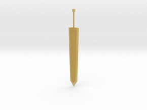 Smaller Heavy Sword in Tan Fine Detail Plastic