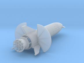 Starship Transit to Moon in 500 in Clear Ultra Fine Detail Plastic