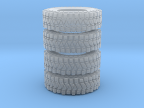 jeep 37 tires in Clear Ultra Fine Detail Plastic