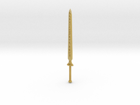 Tiny Rune Blade  in Tan Fine Detail Plastic