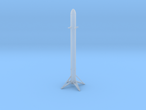 Falcon 9 Heavy - Side Booster Landed in Clear Ultra Fine Detail Plastic
