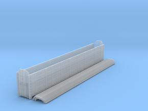 89´ Enclosed Auto Carrier in NScale in Clear Ultra Fine Detail Plastic