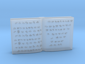 Open Book  in Clear Ultra Fine Detail Plastic