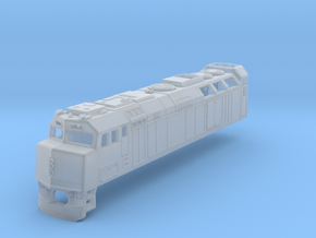  F40 Via Rail Locomotive  in Clear Ultra Fine Detail Plastic