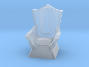Miniature Throne in Clear Ultra Fine Detail Plastic