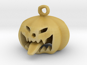Pumkin With Tongue in Tan Fine Detail Plastic