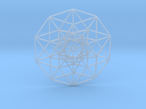 5D Hypercube 5.5" in Clear Ultra Fine Detail Plastic