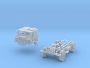 CMP C15 Cab+Chassis(S/1:64 Scale) in Clear Ultra Fine Detail Plastic