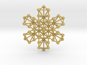 Snowflake of Life in Tan Fine Detail Plastic