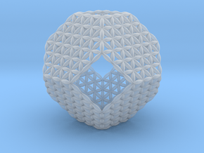 Flower Of Life Truncated Octahedron in Clear Ultra Fine Detail Plastic