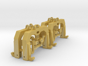 (4) GREEN 3 POINT CAT 3/4N  QUICK HITCH - BR in Tan Fine Detail Plastic