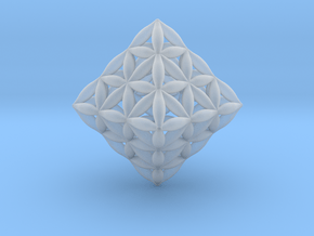 Flower Of Life Octahedron in Clear Ultra Fine Detail Plastic