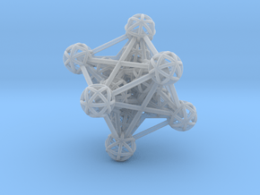3D Metatron's Cube in Clear Ultra Fine Detail Plastic