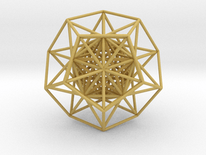Super Dodecahedron 2.5" in Tan Fine Detail Plastic