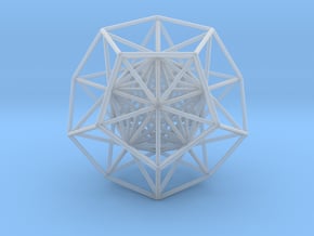 Super Dodecahedron 2.5" in Clear Ultra Fine Detail Plastic