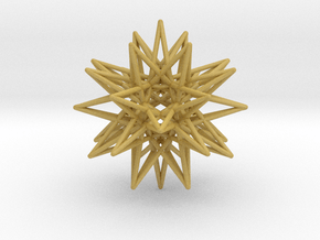 IcosiDodecahedral Star 1.5" in Tan Fine Detail Plastic