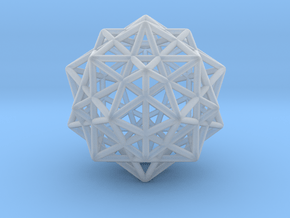 Icosahedron with Star Faced Dodecahedron in Clear Ultra Fine Detail Plastic