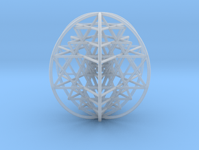 3D Sri Yantra 6 Sided Optimal Large 3" in Clear Ultra Fine Detail Plastic