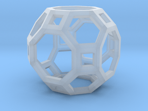Truncated Cuboctahedron in Clear Ultra Fine Detail Plastic