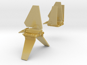 Bad Guy Shuttle Spaceships, Pair, 1:2700 in Tan Fine Detail Plastic