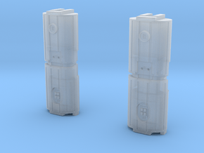 Docking Bay Dual Barrel Things, 1:72 in Clear Ultra Fine Detail Plastic