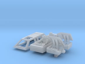 Snow speeder, Closed Canopy and Flaps, 1:144 in Clear Ultra Fine Detail Plastic
