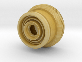 Artoo De Ago's 1:2.3 restraining bolt, open, curve in Tan Fine Detail Plastic