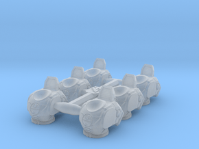 Infantry Torsos - Renegade Explorer Sierra 1 x6 in Clear Ultra Fine Detail Plastic
