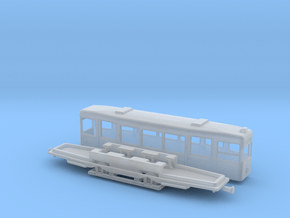 Z Gauge 1:220 Straßenbahn Tw721 Beiwagen  in Clear Ultra Fine Detail Plastic