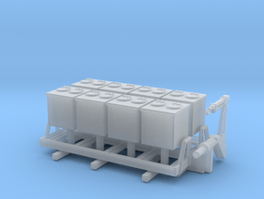 1:120 Aufbau für LKW IFA W50 Müllcontainer Typ 1 in Clear Ultra Fine Detail Plastic