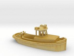 Small tug with steering cabin in Tan Fine Detail Plastic